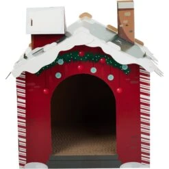 Frisco Holiday Gift Box Cardboard Cat House & Frisco Holiday Santa's Workshop Cardboard Cat House 16 Frisco Holiday Gift Box Cardboard Cat House & Frisco Holiday Santa's Workshop Cardboard Cat House -Meowverse Store 986158 PT7. AC SS1800 V1698258405