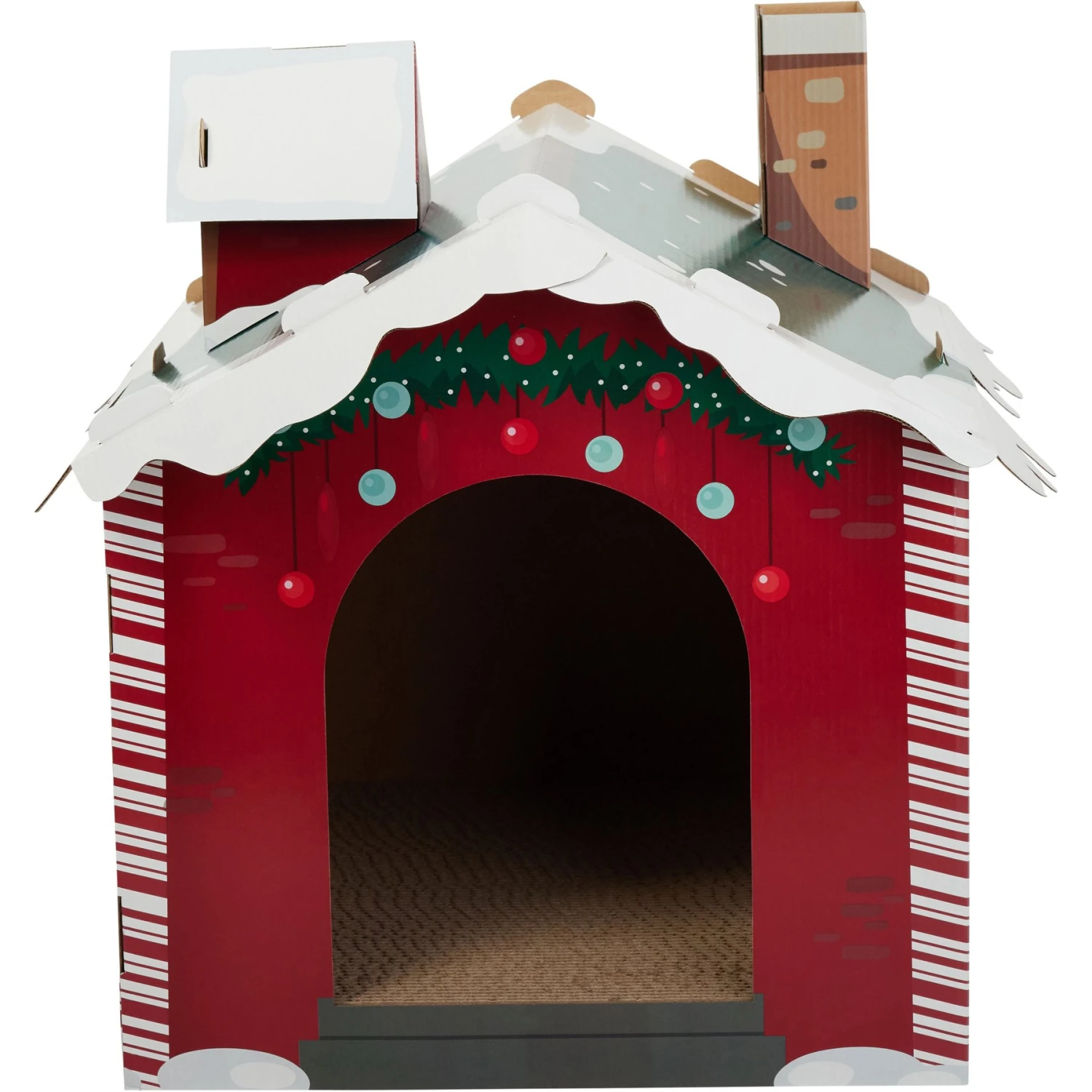 Frisco Holiday Gift Box Cardboard Cat House & Frisco Holiday Santa's Workshop Cardboard Cat House 8 Frisco Holiday Gift Box Cardboard Cat House & Frisco Holiday Santa's Workshop Cardboard Cat House - Image 8
