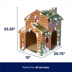 Frisco Holiday Log Cabin Cardboard Cat House & Frisco Holiday Santa's Workshop Cardboard Cat House 11 Frisco Holiday Log Cabin Cardboard Cat House & Frisco Holiday Santa's Workshop Cardboard Cat House -Meowverse Store 986198 PT2. AC SS1800 V1698257738