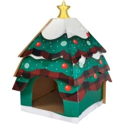 Frisco Holiday Log Cabin Cardboard Cat House & Frisco Holiday Christmas Tree Cardboard Cat House 14 Frisco Holiday Log Cabin Cardboard Cat House & Frisco Holiday Christmas Tree Cardboard Cat House -Meowverse Store 986238 PT5. AC SS1800 V1698257734