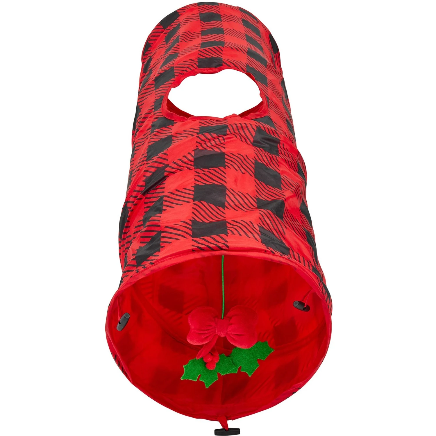 Frisco Holiday Buffalo Plaid Foldable Play Tunnel Cat Toy With Catnip & Frisco Holiday Festive Red Variety Pack Gift Box Cat Toy With Catnip, 14 Count 2 Frisco Holiday Buffalo Plaid Foldable Play Tunnel Cat Toy With Catnip & Frisco Holiday Festive Red Variety Pack Gift Box Cat Toy With Catnip, 14 Count - Image 2